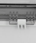 Close-up of Heavy Duty ABS Electrical Enclosure Box With IP67 Waterproof Rating showing hinged cover latch and sealing.