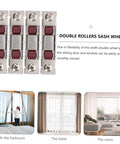 Heavy Duty Stainless Steel Sash Roller Double Wheel Pulley 4 Pack for Sliding Windows and Doors close-up view on a white background.
