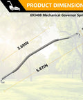 Mechanical Governor Spring Kit For Briggs And Stratton Mowers Throttle Linkage Assembly Replacement 3 Pack Durable Governor Springs For Smooth Engine Performance And Reliable Mower Control, 693408 spring dimensions 3.69in 5.87in 0.41in
