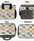 Back, side, top, and bottom views of Insulated Picnic Backpack And Lunch Bag For Women And Men, Portable Tote Cooler