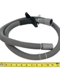 Go-To Washer Drain Hose OEM Replacement for Select Front Load Washers Including WA50M7450AW A4-00 coiled on white