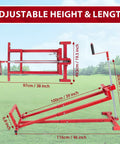 Upgraded Telescopic Lawn Mower Lift Jack For Riding Mowers And Garden Tractors with adjustable height and length features
