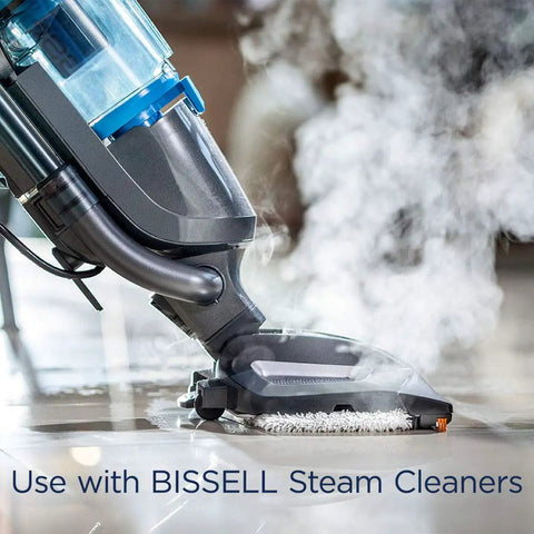 Spring Breeze Steam Mop Fragrance Discs 8 Count Fresh Scent Refills used with BISSELL steam cleaner on tile floor.