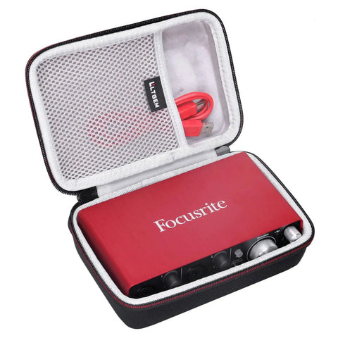 Open Road Ready Tough EVA Case For Focusrite Scarlett 2i2 4th Gen And Solo 4th Gen And 2i2 3rd Gen And Solo 3rd Gen USB Audio Interface