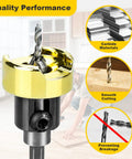 Pro Grade Built To Last Adjustable Depth Stop Countersink Drill Bit Set Carbide Tipped For Clean Countersinks 82 Degree Head