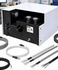 Heavy Duty Automatic Wire Twisting Machine Electric Brush Type For Untwisting Shielded Cables with wires and tools shown.