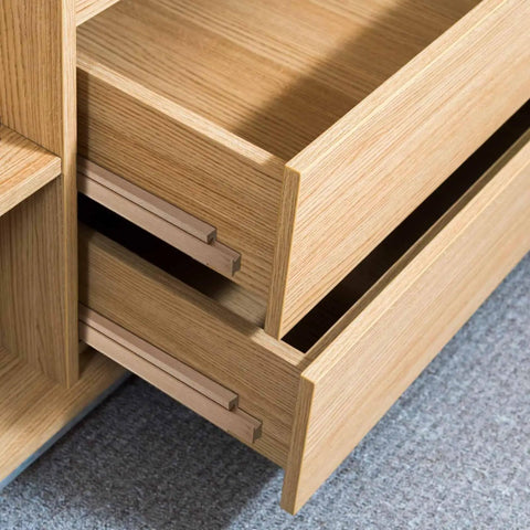 4 Pack Wooden Drawer Slides 14 Inch Bottom Mount Tracks Replacement Runners For Cabinet Fix with solid wood construction.