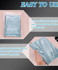 Tutorial showing 100 Pcs POF Heat Shrink Wrap Bags 6x2 Inch Clear Heat Seal Pouches being sealed with heat gun and sealer.