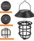 All Weather Metal Solar Lantern Lights With Easy Install Hooks For Outdoor Use Waterproof Rust Proof Aluminum Clear Glass