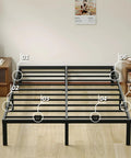 Keep Your Sleep Game Solid With These 6 Pack Heavy Duty Non Slip Mattress Grippers And Adjustable Anti Slide Steel Brackets showing bed frame overview.