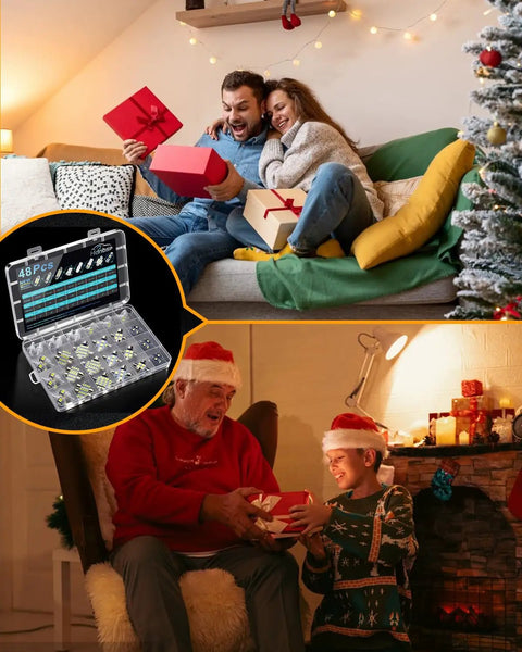 Family enjoying holiday with Loaded 48 Piece LED Interior Car Lights Kit With Premium Bright White Bulbs.