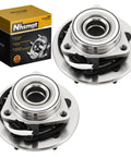 4WD Front Wheel Bearing Hub Assembly For Ford F150 2000 2001 2002 2003 2004 5 Lug ABS Sensor 2 Pack Front Hub Kit