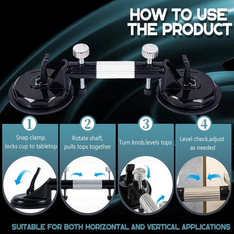 Two Pack Laminate Floor Gap Repair Tool and Pro Countertop Alignment Clamp Set instructions