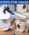 Heavy Duty Furniture Sliders For Moving Appliances Includes Reinforced Pull Straps And Protective Work Gloves for easy appliance moving steps.