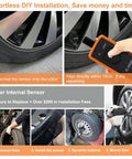 Set Of 4 TPMS Tire Pressure Monitoring Sensors With Relearn Tool For Broad Vehicle Compatibility, Including SUVs, Trucks And Cars, Direct OEM Replacement For Silverado And More, Delivers Stable Signal, Accurate Readings, Easy Install, sensor and relearn tool