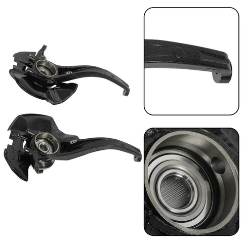 Front Left And Right Wheel Hub Bearing Steering Knuckle Assembly Replacement For Sonata 2006 2010 2.4L LK105 LK106 with bearing close-up