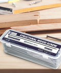 50 Pack 10 Inch Structural Wood Screws Size 14 By 10 Beefy Heavy Duty Exterior Timber Screws With Green Anticorrosion Coating