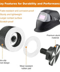 Upgraded Pipeliner Helmet Fasteners For Welding Hoods Titanium Grey Aluminum 6061 T6 Replacement Parts with features highlighted