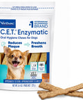 Dog Dental Chews For Small Pups, Enzymatic Formula For Plaque And Tartar Control, Beefhide Chews with packaging displayed