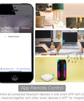 Smartphone showing Bluetooth Mesh Gateway app for Smart Locks And Tuya Devices, WiFi And Bluetooth Hub integration with Alexa and Google Home.