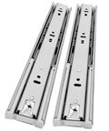 12 Inch Soft Close Stainless Steel Drawer Slides 1 Pair with smooth gliding hydraulic buffer for kitchen cabinets.