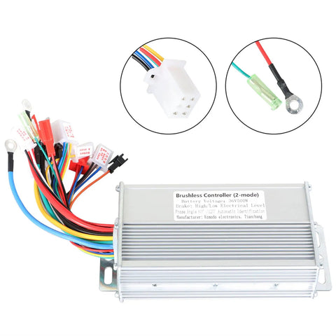 36V 500W Brushless Motor Controller For Electric Bicycles And Scooters Square Wave Speed Controller Two Mode Replacement