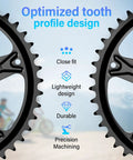 Optimized tooth profile design of 52T Chainring For Bafang Mid Motor Kit Electric Bike Replacement Sprocket Fits Bafang 01 02 Series