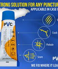 Heavy Duty PVC Inflatable Patch Kit With Sealer And Cord for repairing tears, cracks, pinholes, and seams.