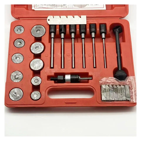 Heavy Duty 24 To 40mm Valve Seat Reamer Kit For Cars And Trucks Includes Hard Alloy Grader Handle Cutter Stem And Electric Bracket To Repair Engine Heads Like A Real Pro On Any Daily Ride Without Shelling Out Dough For Shop Help., red case with cutters and handle