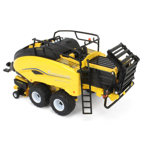 1/32 Scale New Holland Big Baler 340 Plus Diecast Model With Six Square Bales Free Rolling Wheels Raiseable Chute Realistic Detailing