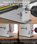 Go To Wire Stripping Machine For Scrap Copper Cable, electric hand crank dual power stripper, dual drive design details.