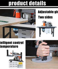 Portable Wood Edge Bander For Straight And Curved Edges With Adjustable Speed And Double Sided Glue Sealing Edges On 7 To 60 mm Width