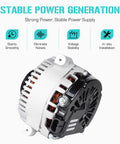 Lincoln 4.6L V8 Alternator Replacement Fits Continental Aviator Town Car Crown Victoria Grand Marquis Mountaineer Explorer 1995-2004