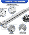 Stainless Steel Push Bar Panic Exit Device With Exterior Lever Handle For Commercial Doors 31.5 Inch Long, Fits Wood Or Metal Doors