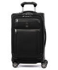 Travelpro Platinum Elite black 21-inch softside carry-on luggage with 8-wheel spinner