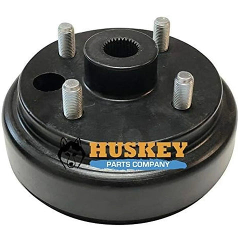 Rear Brake Drum Wheel Hub For EZGO Gas Golf Cart 4 Cycle 91 Up RXV Large Hole 30 Teeth Fine Splined Die Cast Brake Drum With 4 Bolt Pattern Replacement Part
