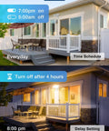 Smart LED Motion Sensor Outdoor Flood Lights 40W 4000LM 2700K 6500K Color Temp IP65 Waterproof Google Home Compatible WiFi App