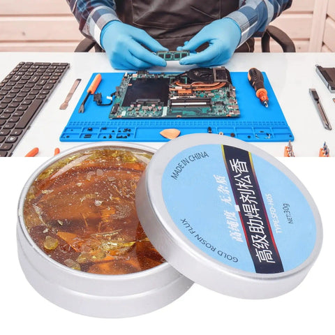 High Purity Rosin Soldering Flux Paste for Electronics No Clean 30g Low Smoke No Mess Works Like a Charm for Mobile Phones Computers