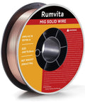 Pro Grade MIG Welding Wire ER70S-6.030 Inch (0.8mm) Copper Coated Mild Steel GMAW Wire spool, 33 pounds