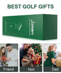 Must Have All In One Golf Club Brush Cleaner With Retainer Clip And Squeeze Water Bottle gift box with couples and family.