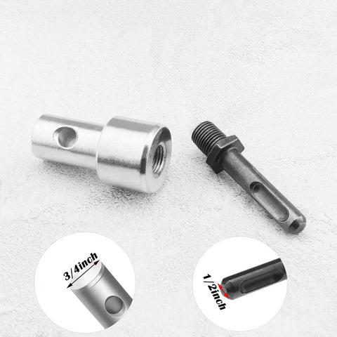 Auger Drill Adapter for Corded and Cordless Drills Lets You Pair 4 Inch or 6 Inch Garden Auger Bits With a Half Inch SDS Plus Shank