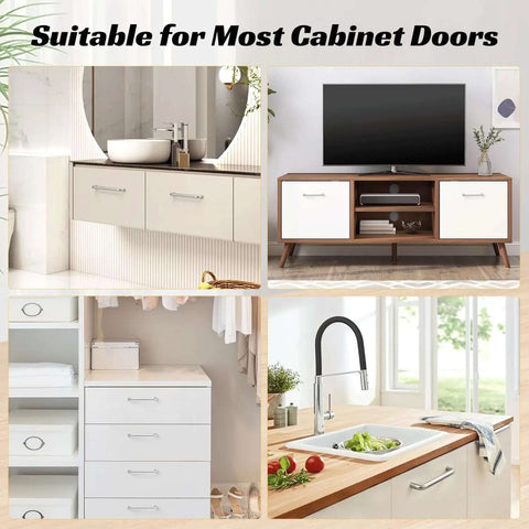 10 Pack Six And A Quarter Inch Brushed Stainless Steel Cabinet Pulls 160mm Center To Center Wire Drawer Handles showcase