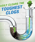 Hair Grabber Drain Snake 5 Pack for Sinks and Showers Keeps Drains Flowin illustrated clearing a tough clog