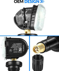 Set Of Four Pre Programmed 315MHz TPMS Tire Pressure Sensors For Chevrolet Equinox Cruze Tahoe Avalanche Impala GMC Yukon Acadia Buick Enclave And More Replaces 13598771 OEM design with valve stem and cap