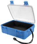 Large Waterproof Dry Box For Kayaking And Boating, Watertight Storage Container Keeps Your Phone, Wallet, GPS, Keys Safe And Dry In Blue