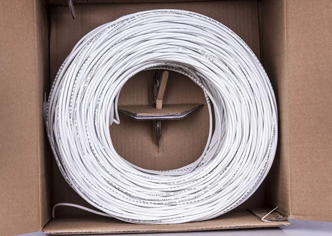 22 AWG 4 Conductor Alarm Wire Cable Pro Installer 1000 Ft White PVC Jacket CL2 Rated For Power And Signal Transmission Ideal For Home Security Alarm Systems And Audio Installations For Pros
