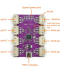 USB 8 Port Expansion Hub For Automation And Tech Setups Hot Swappable Plug And Play With 6 Mbps Speed Multi Device Connectivity Durable Polystyrene Casing Ideal For Complex Engineering Projects And Tech Labs, purple CH348 board