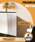 Two Sets Four Foot Sliding Door Tracks For One Eighth Inch Thick Panels For Closet Glass Doors And Plastic Cabinets In Black Finish Includes Upper And Lower Rails A Complete Sliding Door Hardware Set For Pantries, Wardrobes, And Cabinet Doors