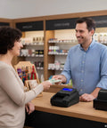 Street Smart Money Scanner With Portable Uv Tool Ir Mg Security Scan For Usd Eur Gbp Fake Bill Buster And Automatic Four Way Cash Value Tally Machine For Local Shops being used at a retail counter.