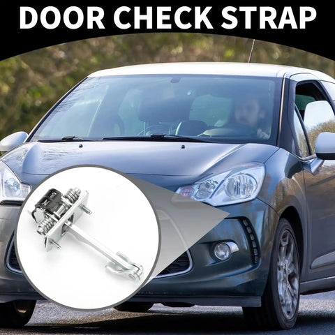 Front Left And Right Car Door Hinge Kit With Check Strap Stopper And Limiter, Keeps Doors From Opening Too Wide, DS3 2009-2019